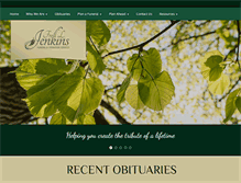 Tablet Screenshot of fredjenkinsfuneralhome.com